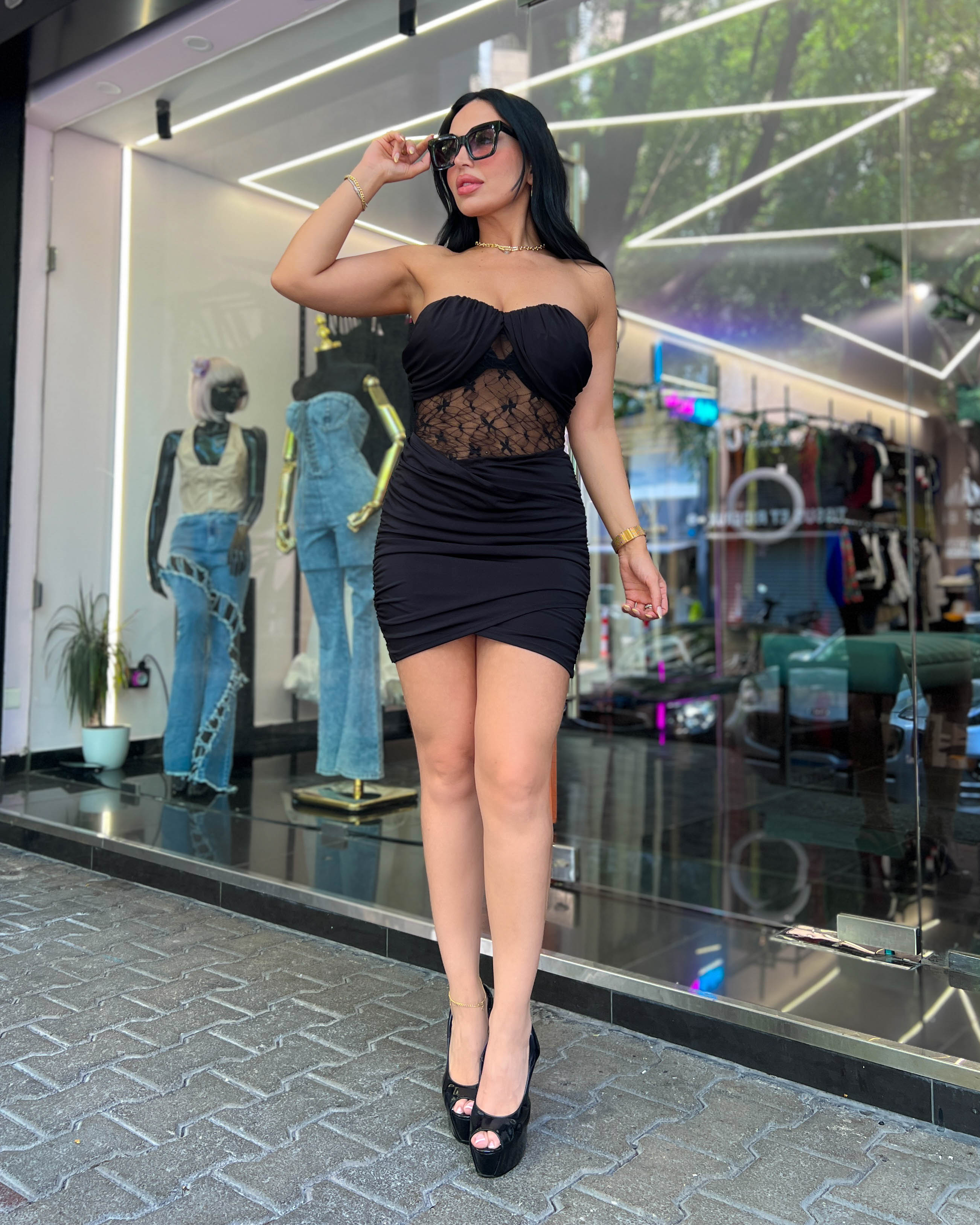 Blissful Lace Mini Dress