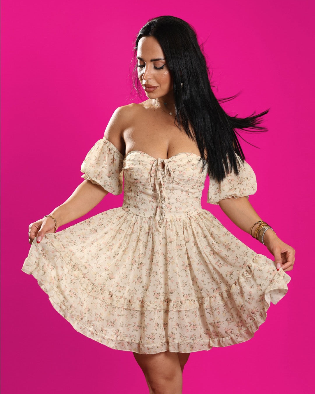 Fluffy Short Dress