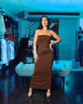 Long Strapless Dress
