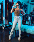 Split Slim Jeans