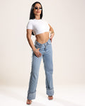 Basic Crop Top w/Sleeve