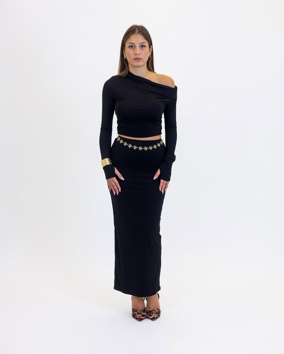 W Long Dress Set
